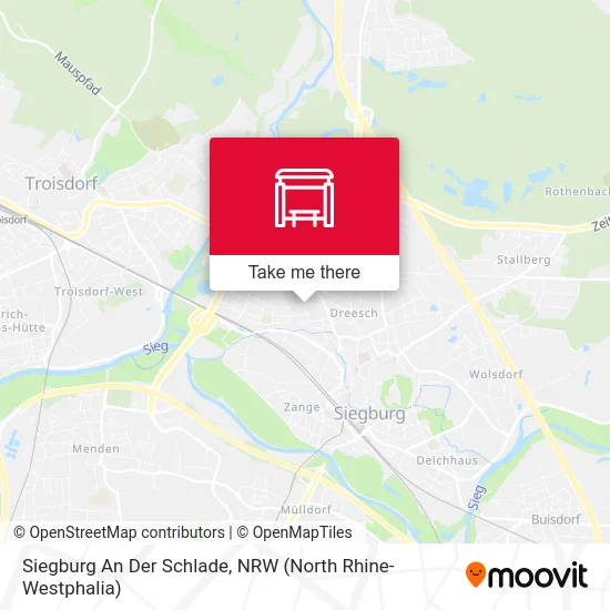 Siegburg An Der Schlade map