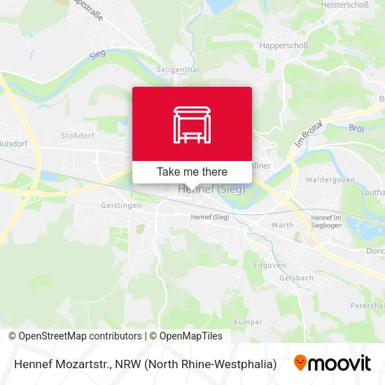 Карта Hennef Mozartstr.