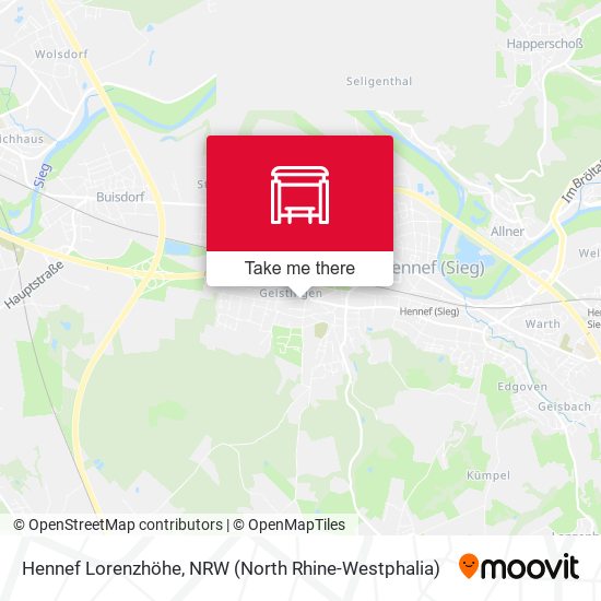 Hennef Lorenzhöhe map