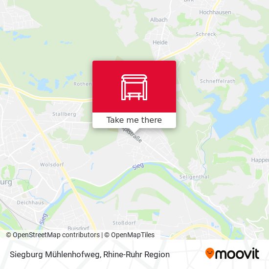 Siegburg Mühlenhofweg map