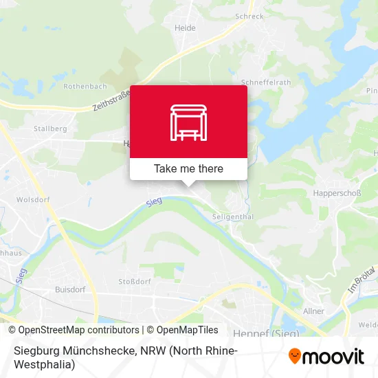 Siegburg Münchshecke map