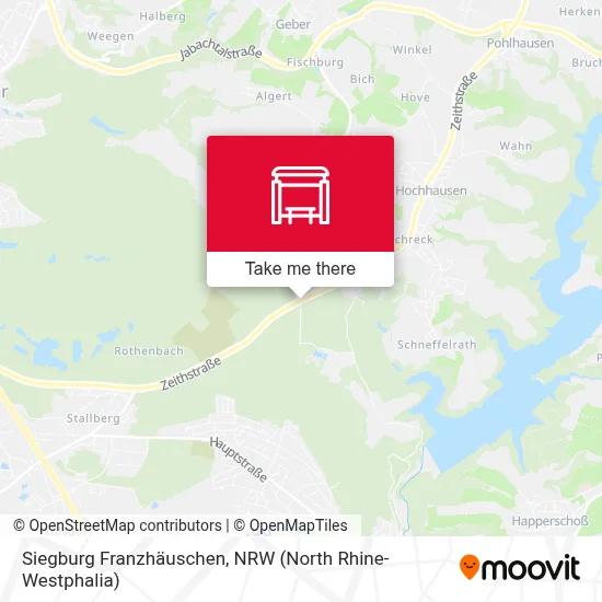 Siegburg Franzhäuschen map