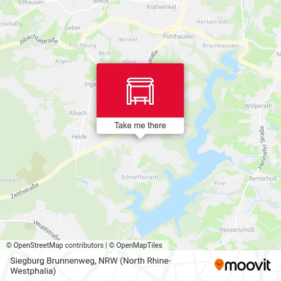 Siegburg Brunnenweg map