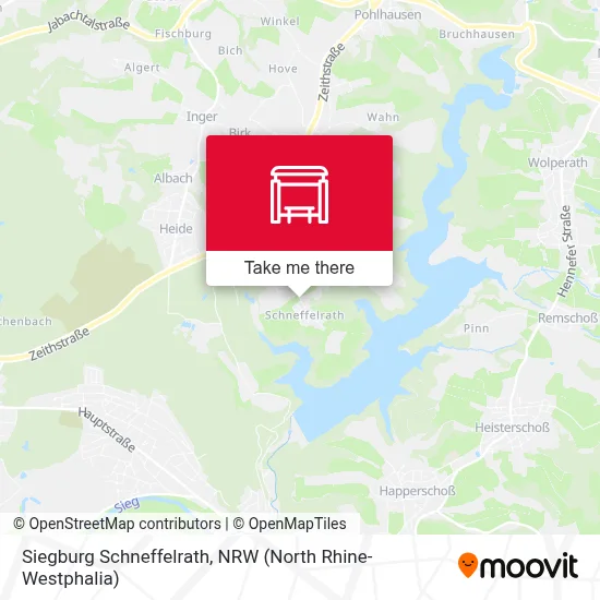 Siegburg Schneffelrath map