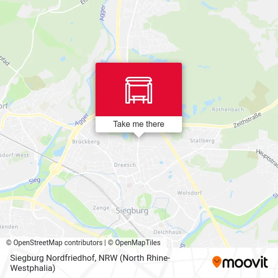 Siegburg Nordfriedhof map