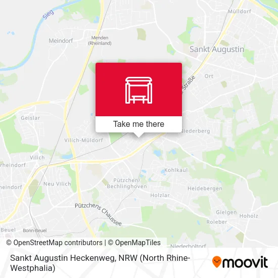 Карта Sankt Augustin Heckenweg