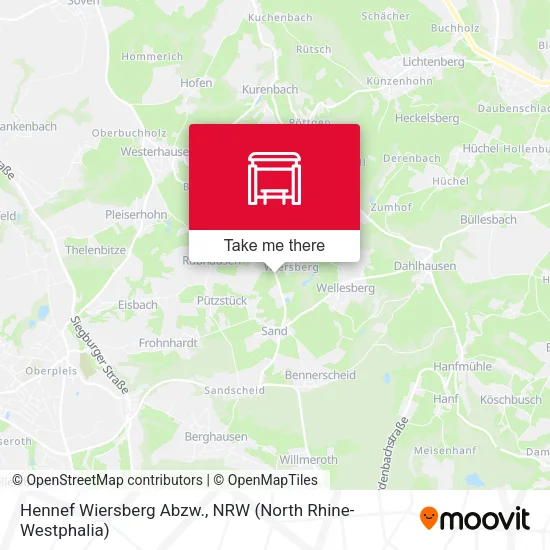 Карта Hennef Wiersberg Abzw.