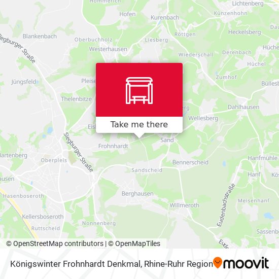 Königswinter Frohnhardt Denkmal map