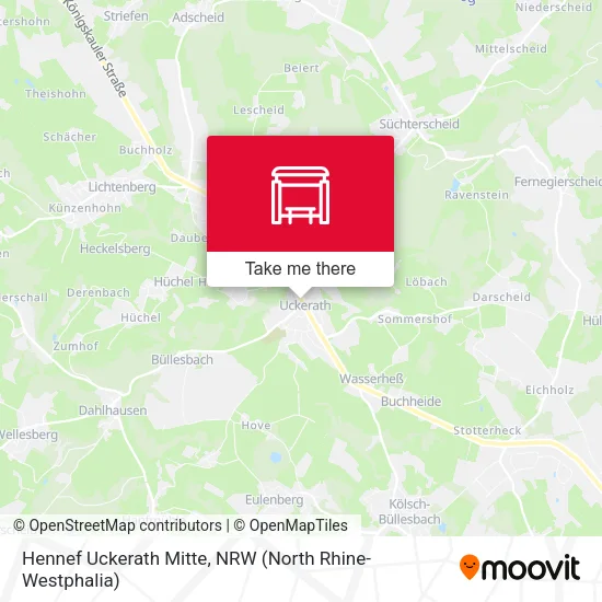 Карта Hennef Uckerath Mitte