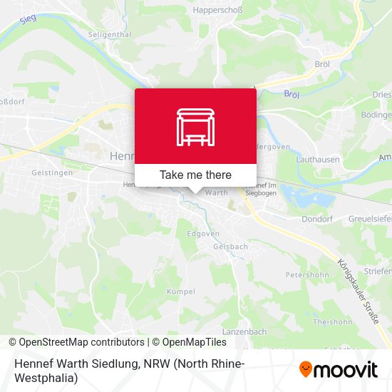 Карта Hennef Warth Siedlung
