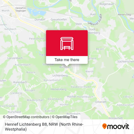 Карта Hennef Lichtenberg B8