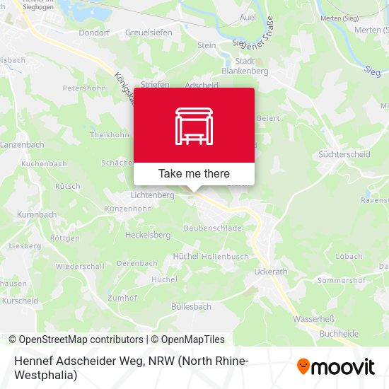 Карта Hennef Adscheider Weg
