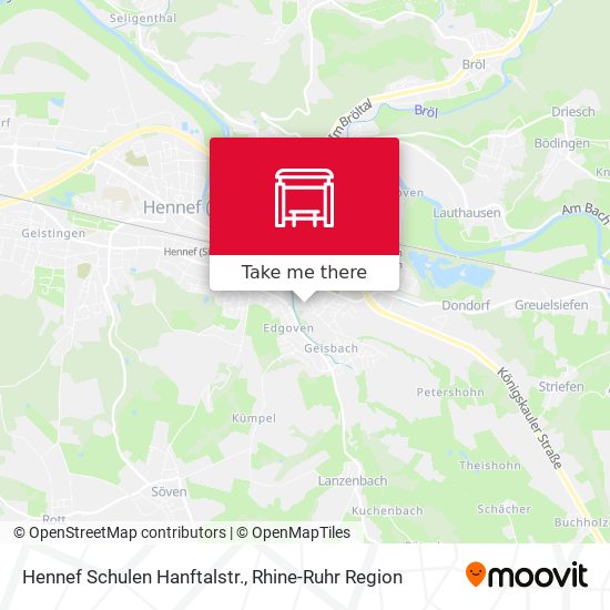 Hennef Schulen Hanftalstr. map