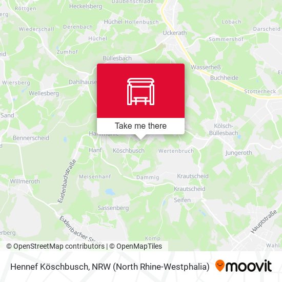 Hennef Köschbusch map