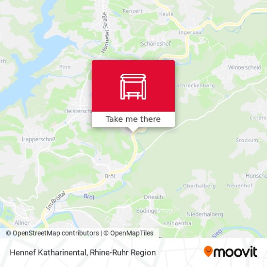 Hennef Katharinental map