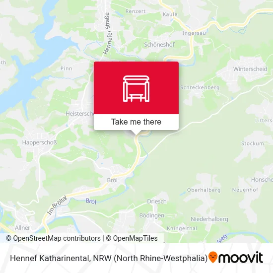 Hennef Katharinental map