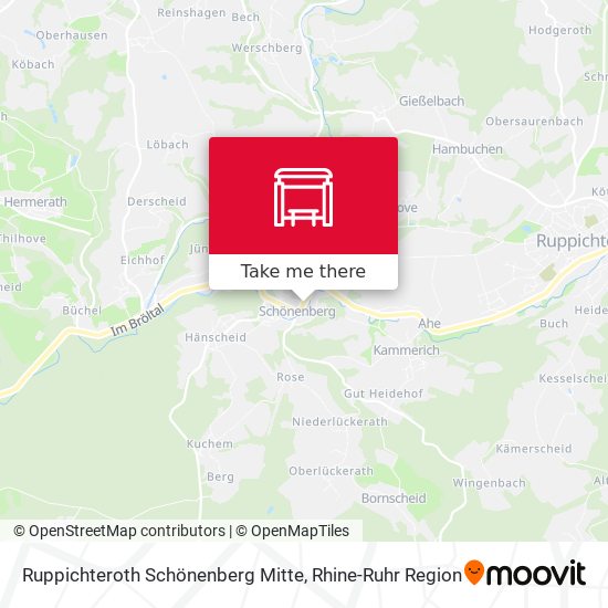 Ruppichteroth Schönenberg Mitte map