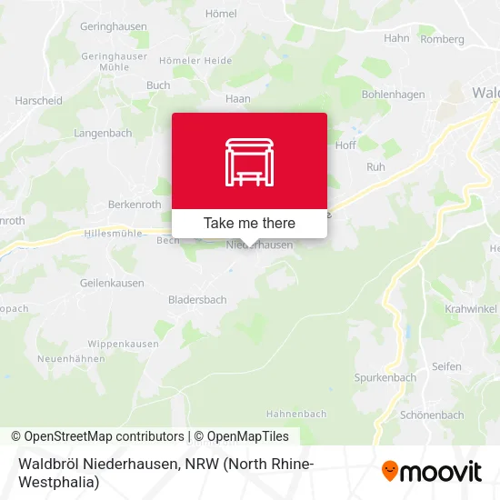 Карта Waldbröl Niederhausen