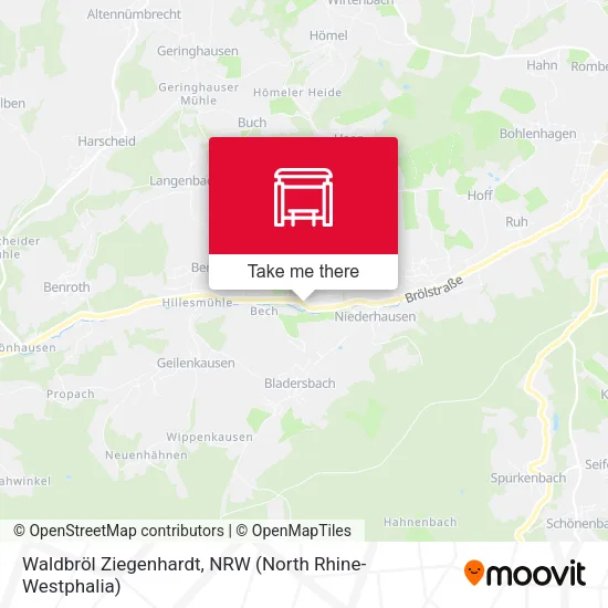 Карта Waldbröl Ziegenhardt