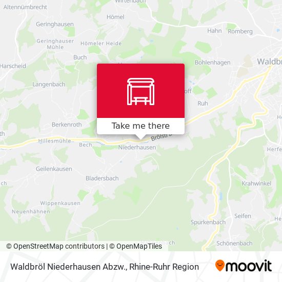 Waldbröl Niederhausen Abzw. map