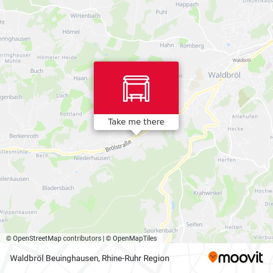 Waldbröl Beuinghausen map