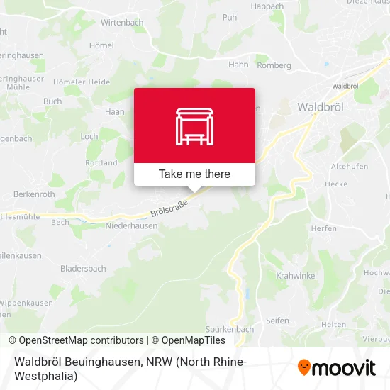 Карта Waldbröl Beuinghausen