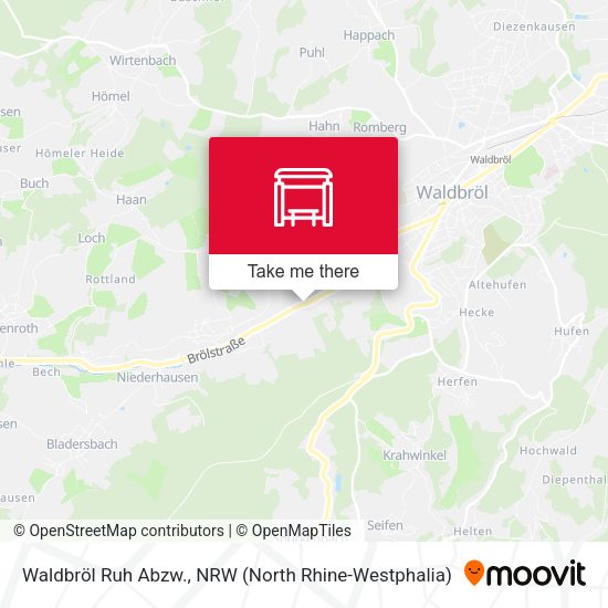 Карта Waldbröl Ruh Abzw.