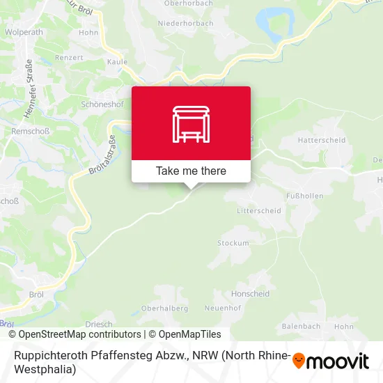 Ruppichteroth Pfaffensteg Abzw. map