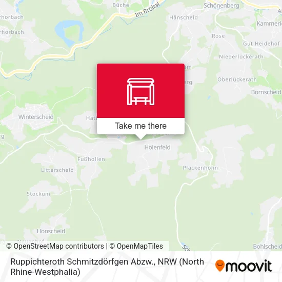 Карта Ruppichteroth Schmitzdörfgen Abzw.