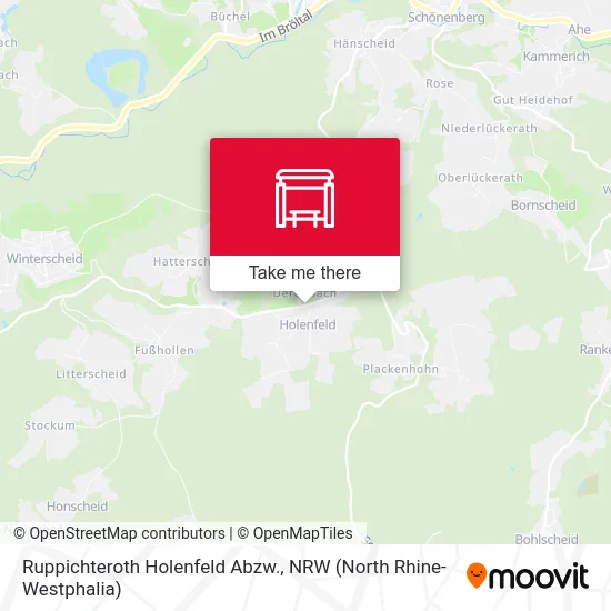 Ruppichteroth Holenfeld Abzw. map