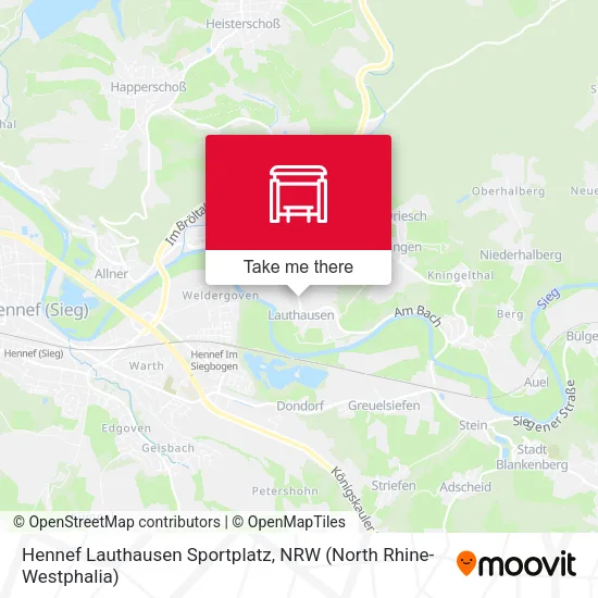 Карта Hennef Lauthausen Sportplatz