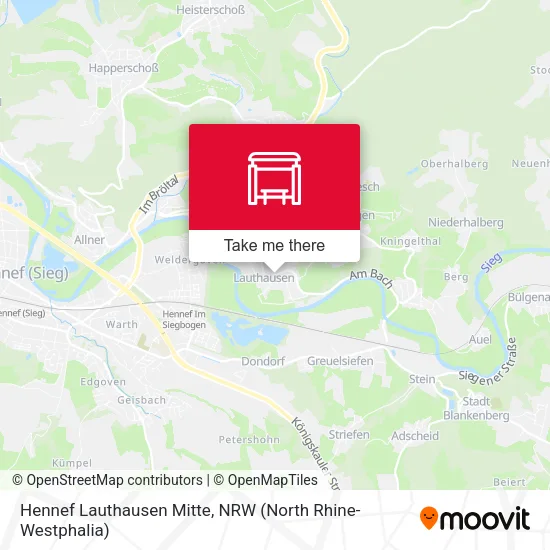 Карта Hennef Lauthausen Mitte