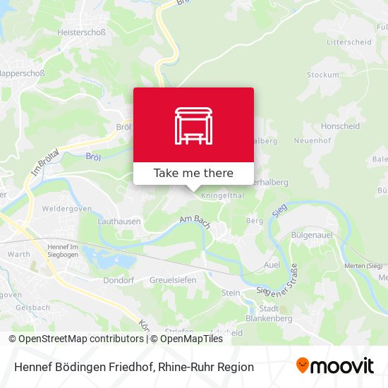 Hennef Bödingen Friedhof map