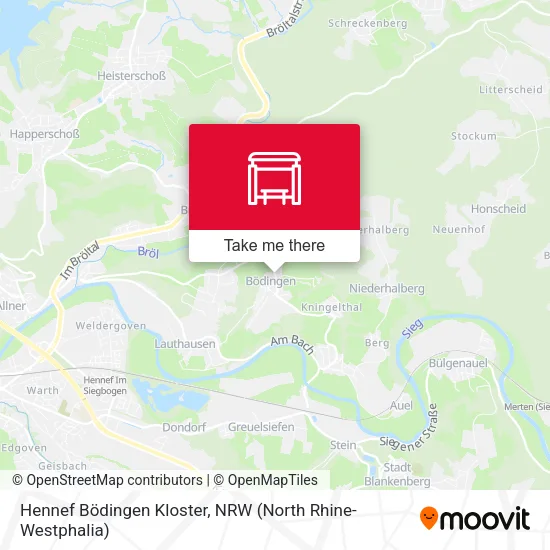 Карта Hennef Bödingen Kloster