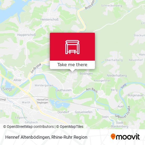 Hennef Altenbödingen map