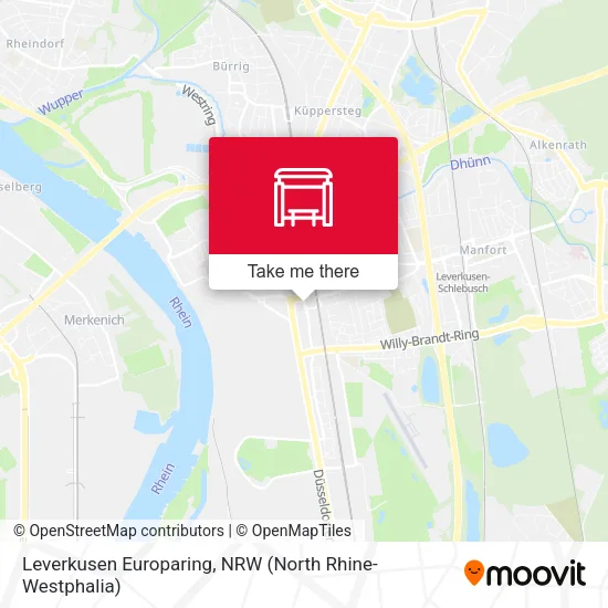Карта Leverkusen Europaring
