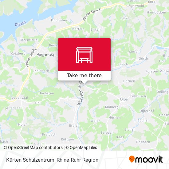 Kürten Schulzentrum map