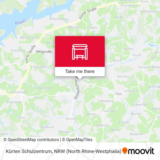 Kürten Schulzentrum map