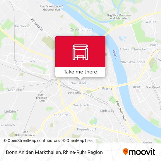 Bonn An den Markthallen map