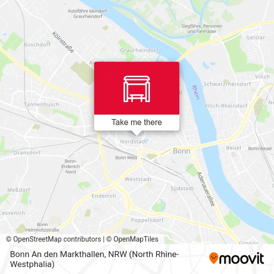 Карта Bonn An den Markthallen
