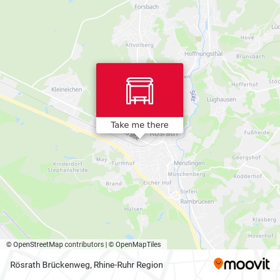 Rösrath Brückenweg map