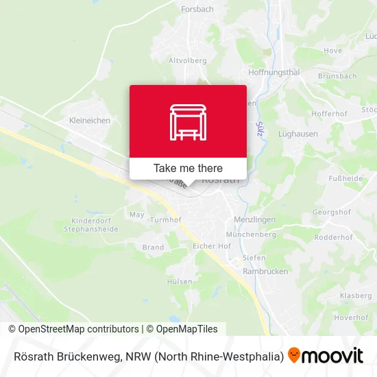 Rösrath Brückenweg map