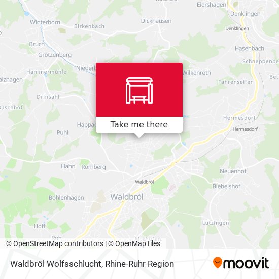 Waldbröl Wolfsschlucht map