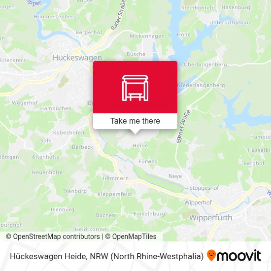 Hückeswagen Heide map
