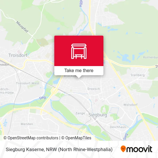 Siegburg Kaserne map