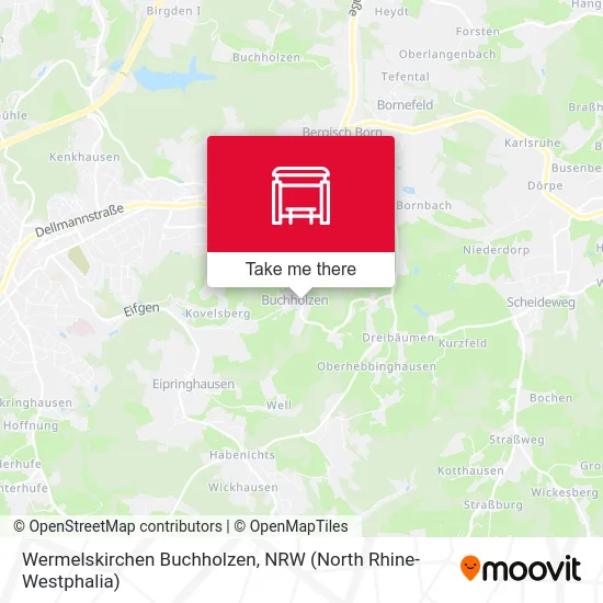 Wermelskirchen Buchholzen map