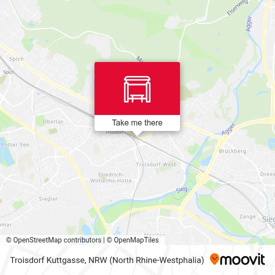 Troisdorf Kuttgasse map