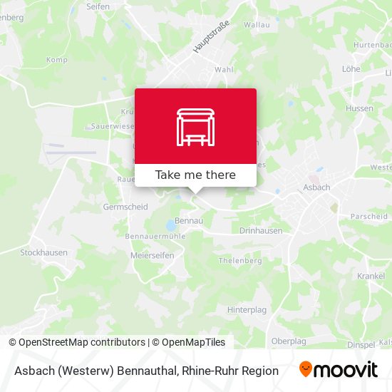 Asbach (Westerw) Bennauthal map