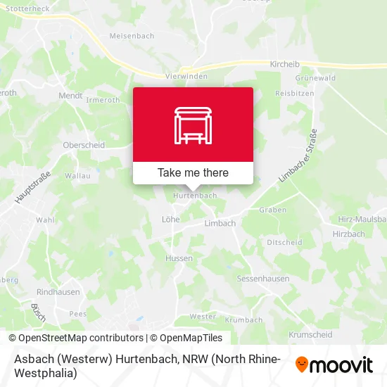 Карта Asbach (Westerw) Hurtenbach