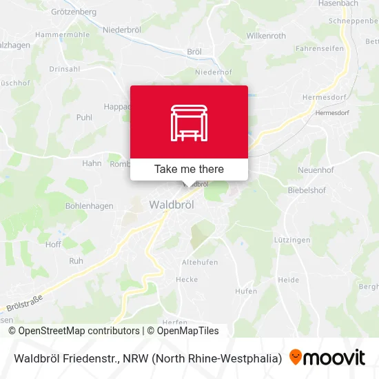 Waldbröl Friedenstr. map